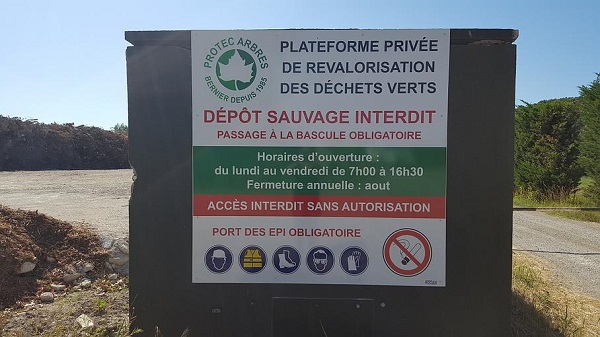 Plateforme de dépôt des déchets verts Salon-de-Provence